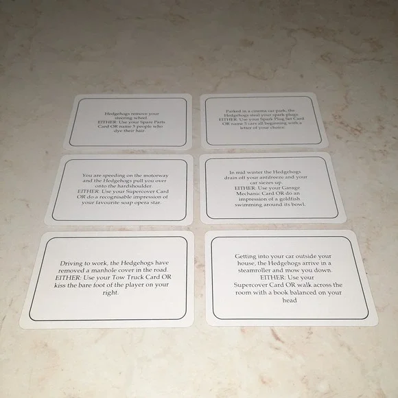 Hedgehogs Revenge Vintage Game Replacement Piece Cards - Picture 13 of 16